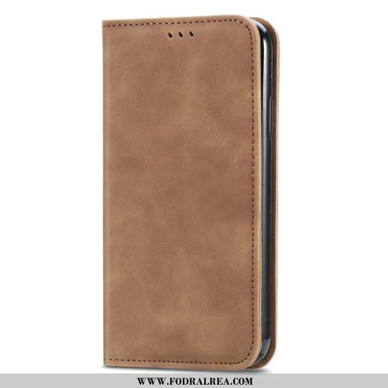 Folio-fodral Xiaomi Redmi Note 14 Pro Plus 5g Lädereffekt