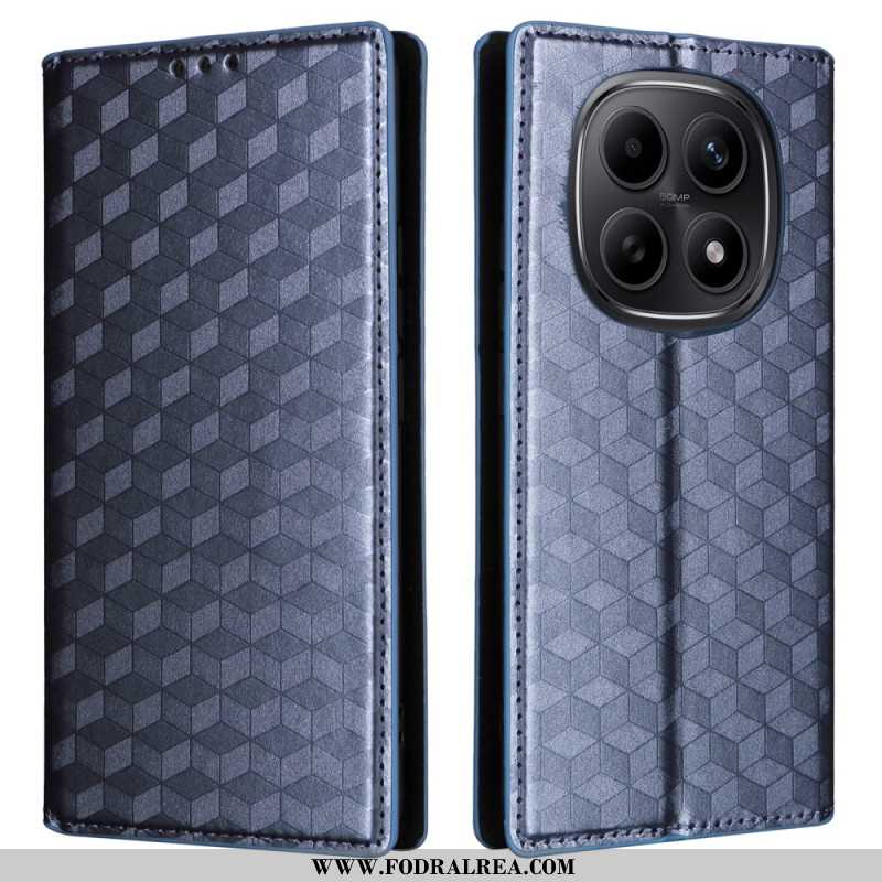 Folio-fodral Xiaomi Redmi Note 15 5g Telefonfodral Graverat Diamantmönster