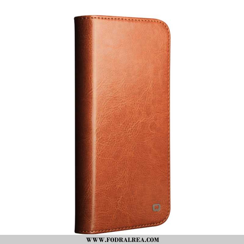 Folio-fodral iPhone 17 Pro Max Qialino-läder