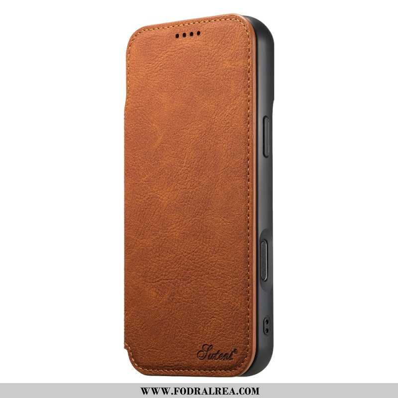 Folio-fodral iPhone 17 Pro Telefonfodral Magsafe-kompatibel Vintage-design