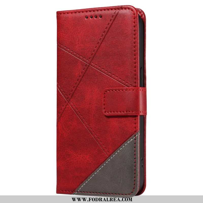 Läderfodral Oneplus Nord 4 Telefonfodral Geometrisk Linje