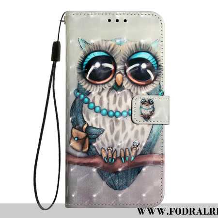 Läderfodral Oneplus Nord 4 Telefonfodral Grå Uggla