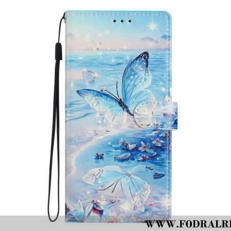 Läderfodral Oppo Reno 14 Pro 5g Telefonfodral Havsfjäril