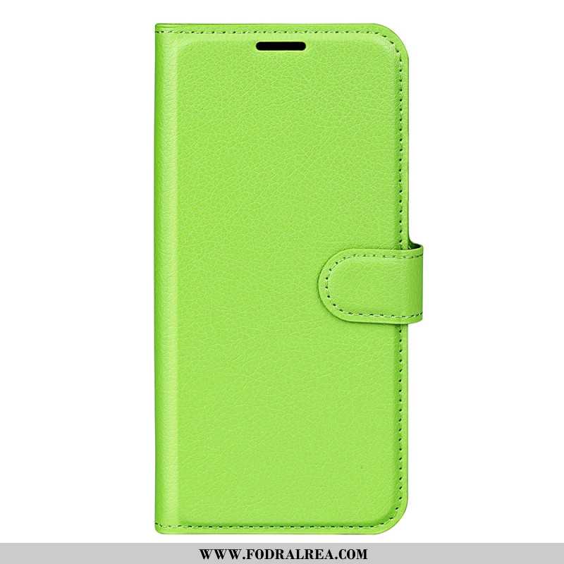 Läderfodral Oppo Reno 14f 5g Telefonfodral Litchi-imitationsläder