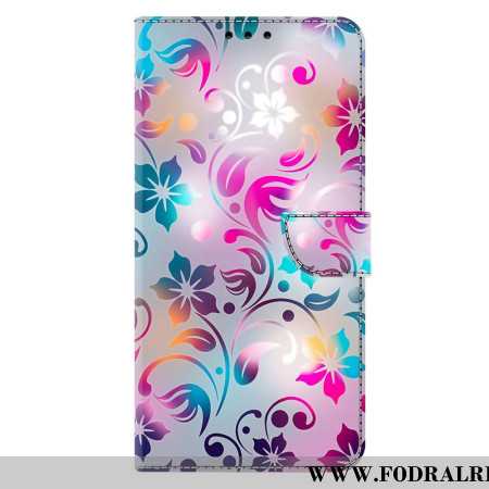 Läderfodral Samsung Galaxy A17 4g / 5g Telefonfodral Handgjorda Blommor