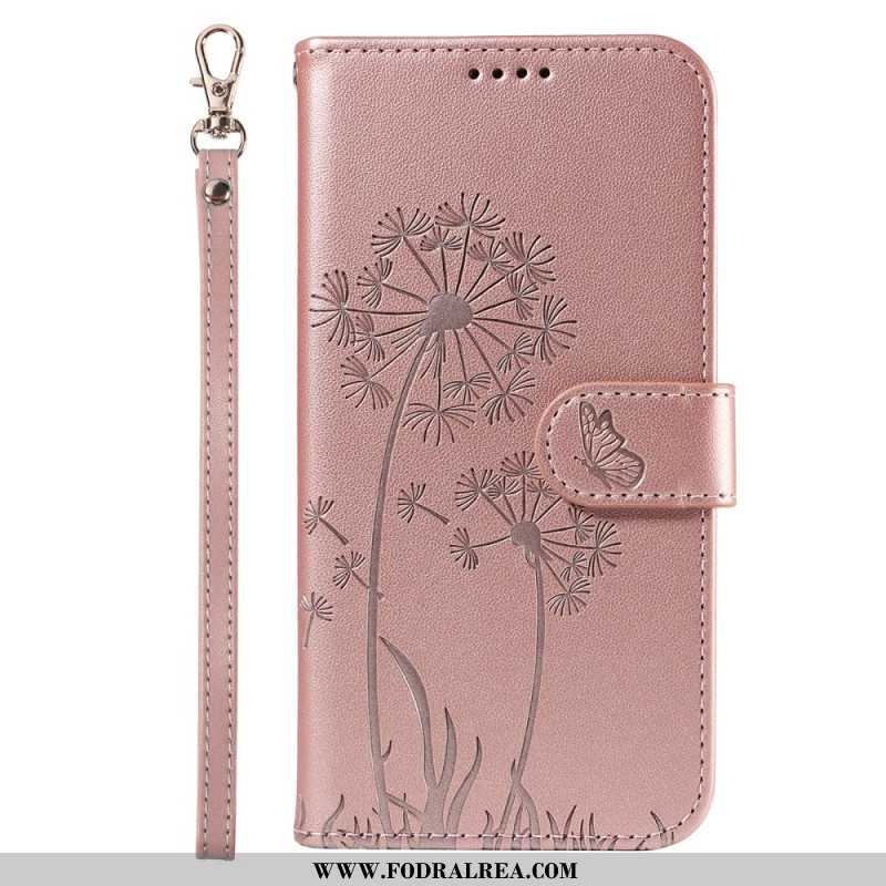 Läderfodral Samsung Galaxy S25 5g Telefonfodral Maskrosrem