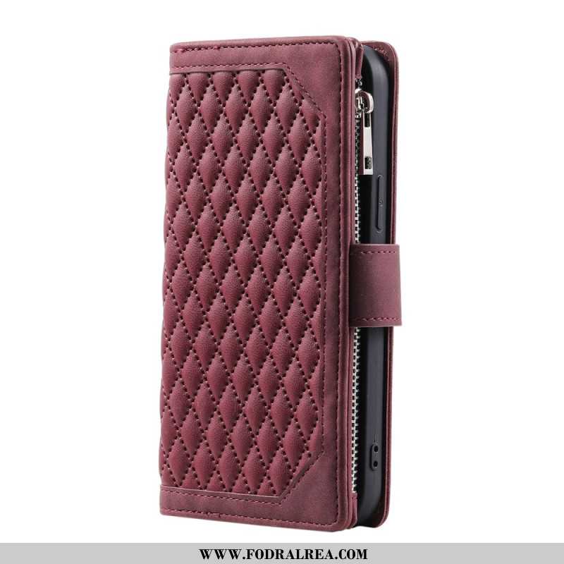 Läderfodral Samsung Galaxy S25 Fe Telefonfodral Quiltad