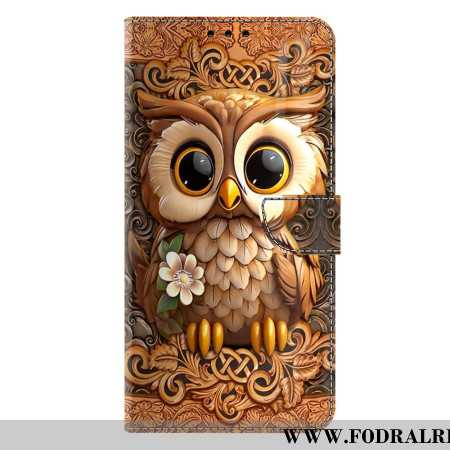 Läderfodral Samsung Galaxy S25 Plus 5g Telefonfodral Lilla Ugglan