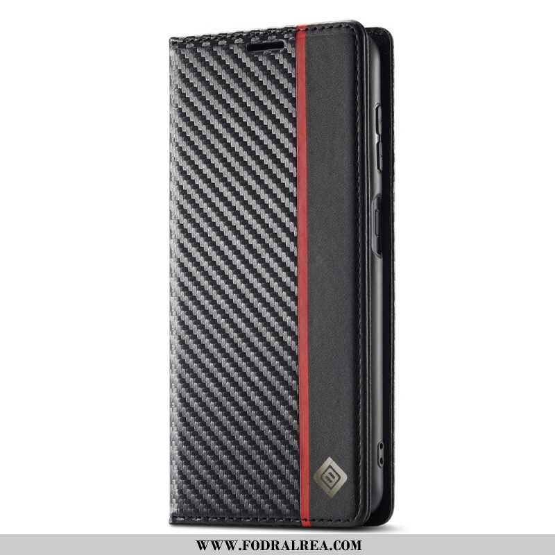 Läderfodral Samsung Galaxy S25 Plus 5g Telefonfodral Röd Linje Lc.imeeke