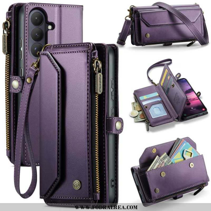 Läderfodral Samsung Galaxy S26 Plus Telefonfodral 10 Caseme-kort Hållare