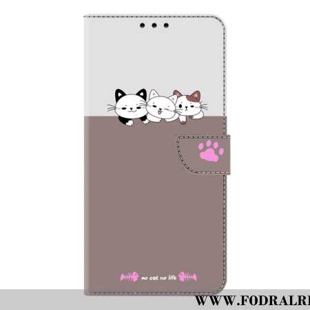 Läderfodral Samsung Galaxy S26 Plus Telefonfodral Grafik Katter