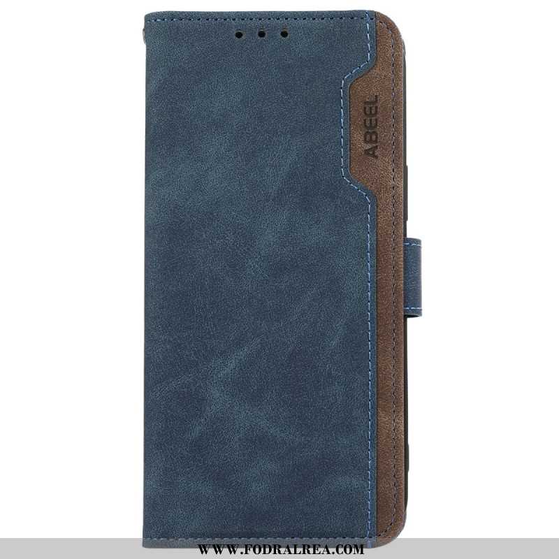 Läderfodral Samsung Galaxy S26 Plus Telefonfodral Tvåfärgad Rfid-abeel