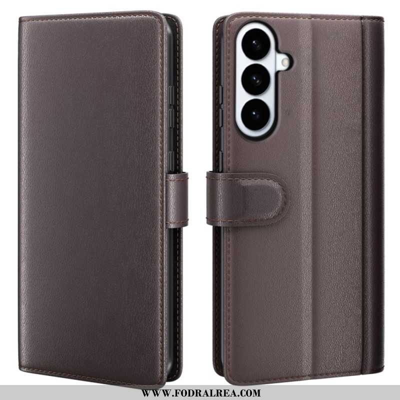 Läderfodral Samsung Galaxy S26 Plus Telefonfodral Äkta Läder