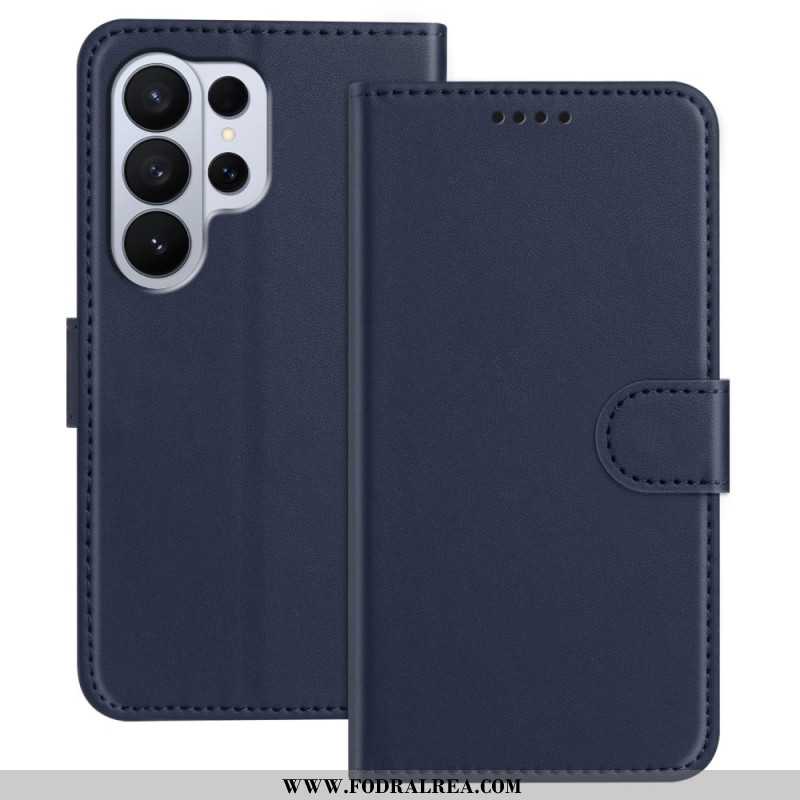 Läderfodral Samsung Galaxy S26 Ultra Telefonfodral Sömmar