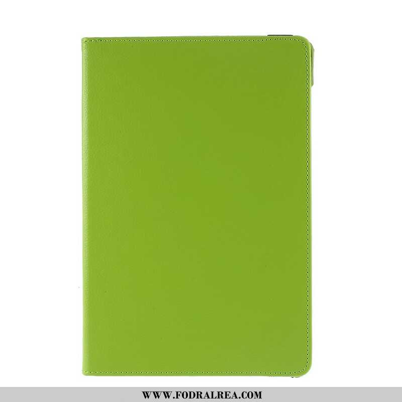 Läderfodral Samsung Galaxy Tab S10 Fe Telefonfodral Roterande Konstläderlitchi