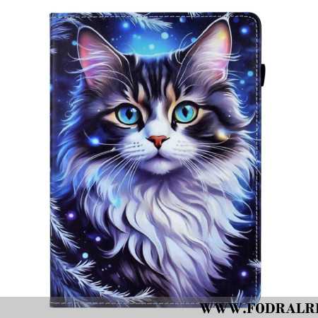 Läderfodral Samsung Galaxy Tab S11 Telefonfodral Vinterkatt