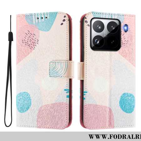 Läderfodral Xiaomi 15 Pro Telefonfodral Graffitimönster