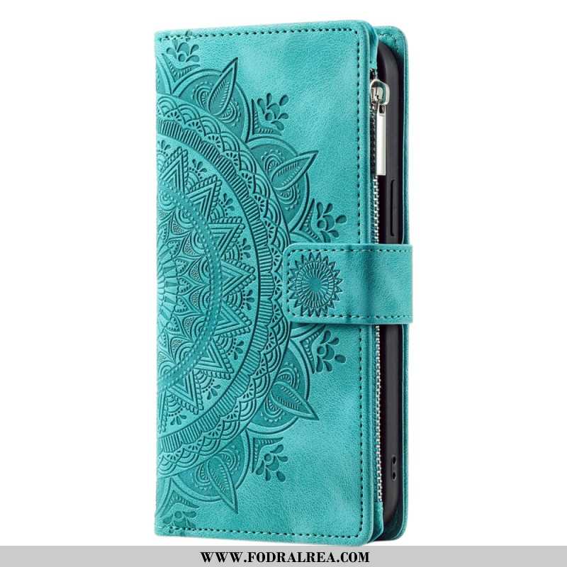 Läderfodral Xiaomi 15 Pro Telefonfodral Plånbok Med Mandala-mockaeffekt