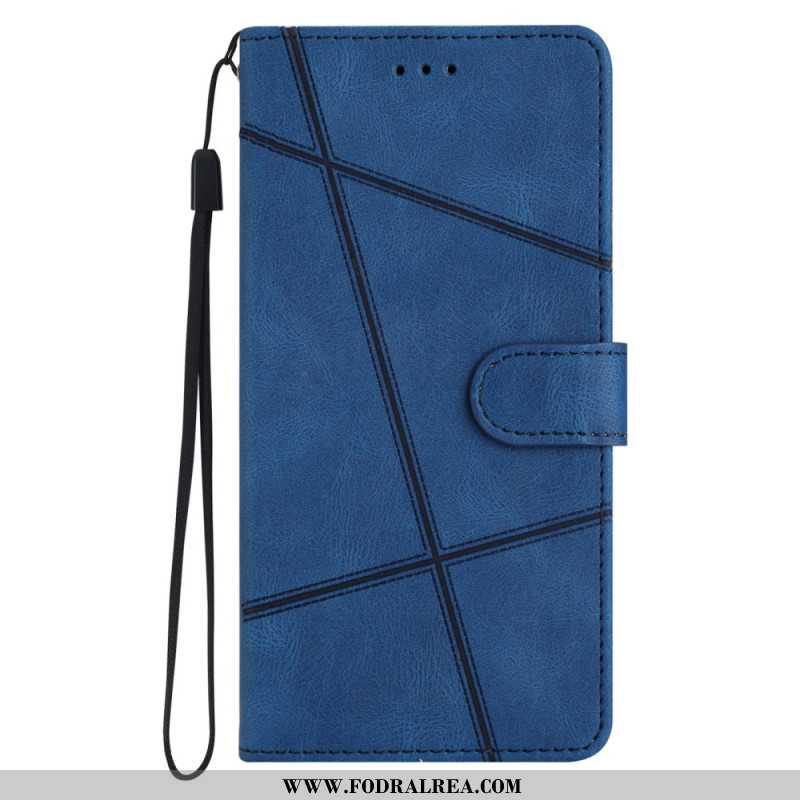 Läderfodral Xiaomi 15 Telefonfodral Linjer