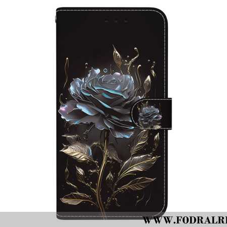 Läderfodral Xiaomi 15 Telefonfodral Svart Ros