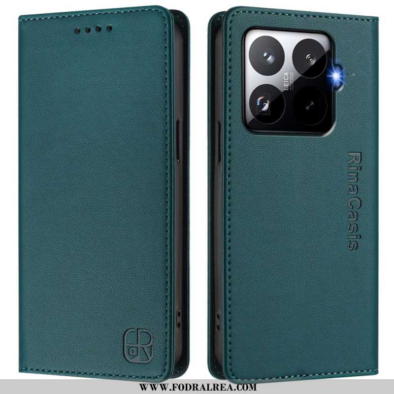 Läderfodral Xiaomi 15t Pro Telefonfodral Rfid-skydd