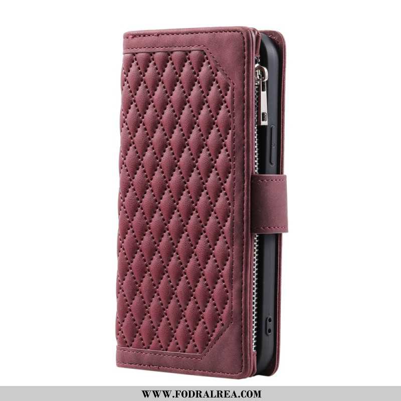 Läderfodral Xiaomi 15t Telefonfodral Quiltad Plånbok