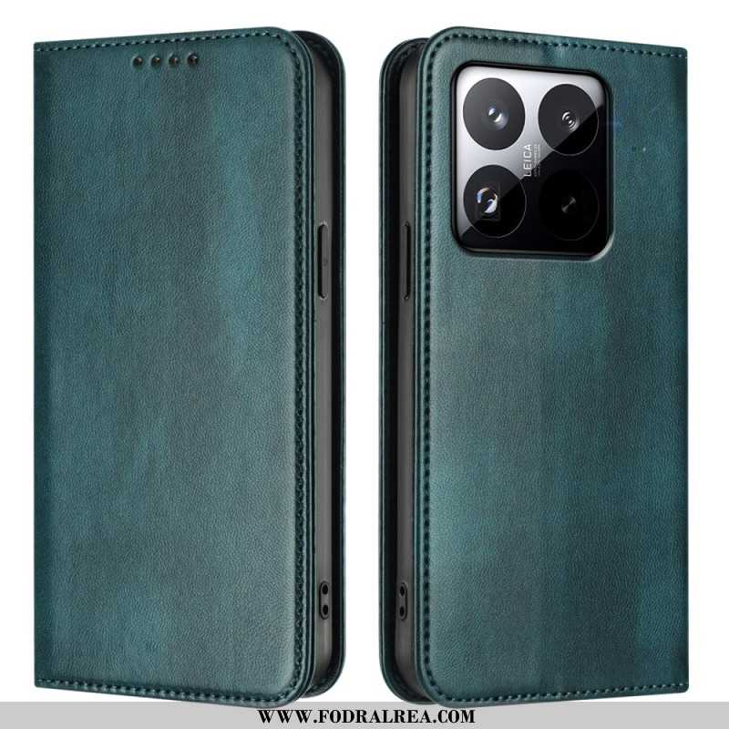 Läderfodral Xiaomi 15t Telefonfodral Vintage-plånbok