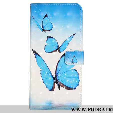 Läderfodral Xiaomi 17 Pro Max Telefonfodral Tre Fjärilar