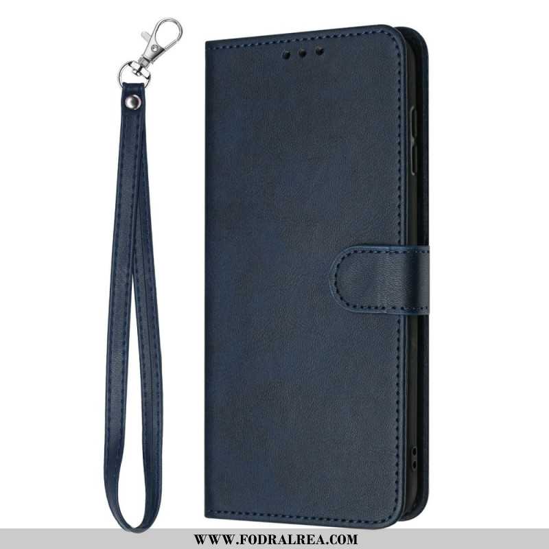 Läderfodral Xiaomi 17 Pro Telefonfodral Lädereffekt Med Snodd