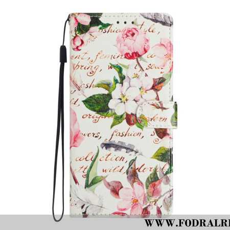 Läderfodral Xiaomi Redmi Note 14 4g Telefonfodral Blomdikt