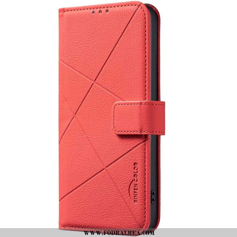 Läderfodral Xiaomi Redmi Note 14 5g Telefonfodral Binfen Color Linjer