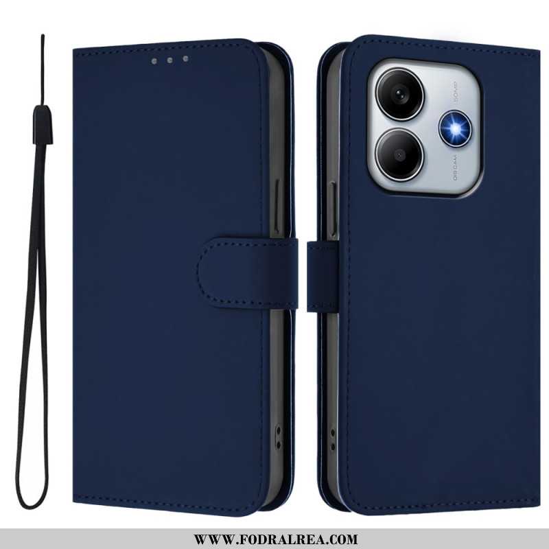 Läderfodral Xiaomi Redmi Note 14 5g Telefonfodral Läderarmband