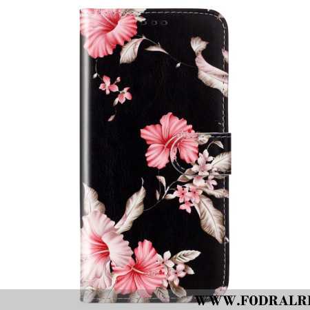 Läderfodral Xiaomi Redmi Note 14 Pro 4g Telefonfodral Rhododendron