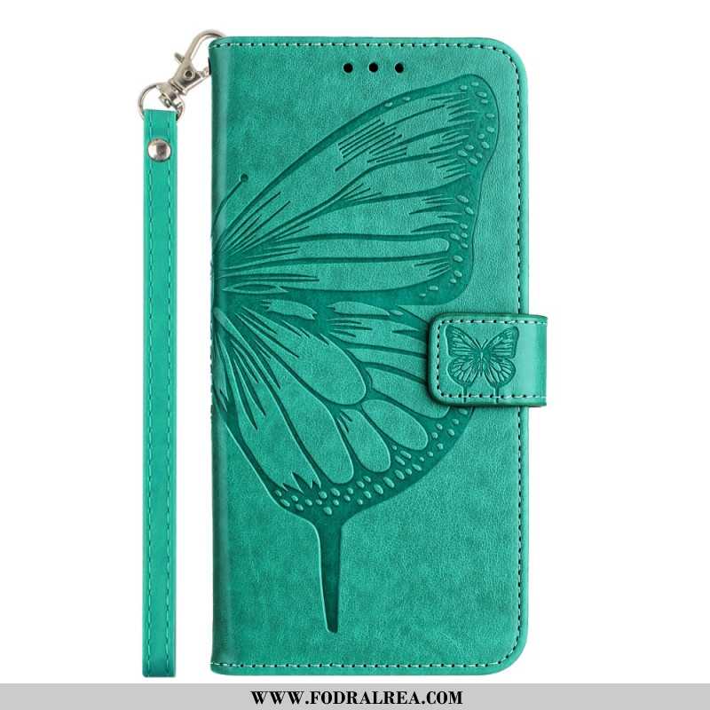 Läderfodral Xiaomi Redmi Note 14 Pro 5g Telefonfodral Grafisk Fjäril