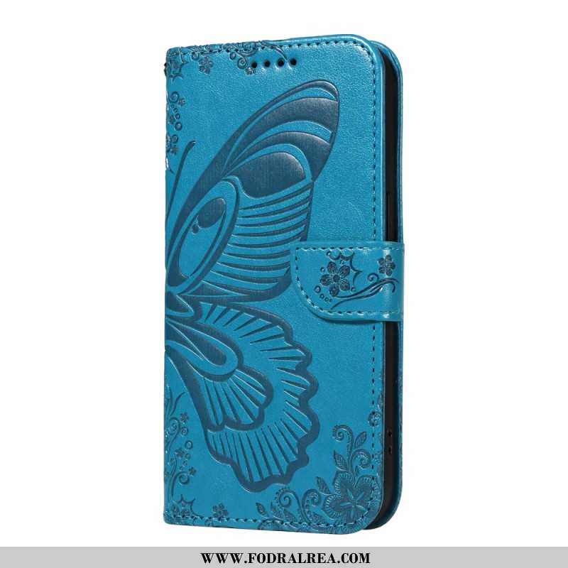 Läderfodral Xiaomi Redmi Note 14 Pro 5g Telefonfodral Grafisk Fjäril