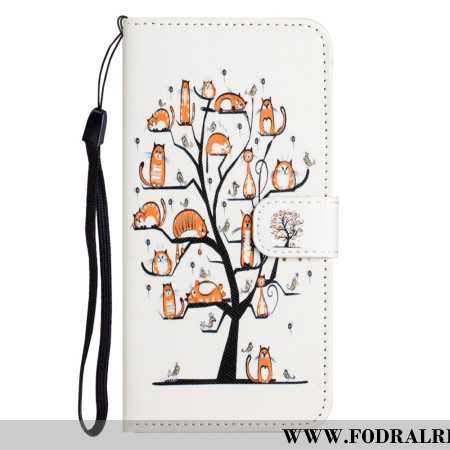 Läderfodral Xiaomi Redmi Note 14 Pro 5g Telefonfodral Katt I Träd