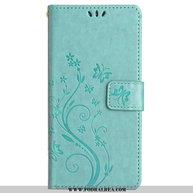 Läderfodral Xiaomi Redmi Note 14 Pro Plus 5g Telefonfodral Blommig