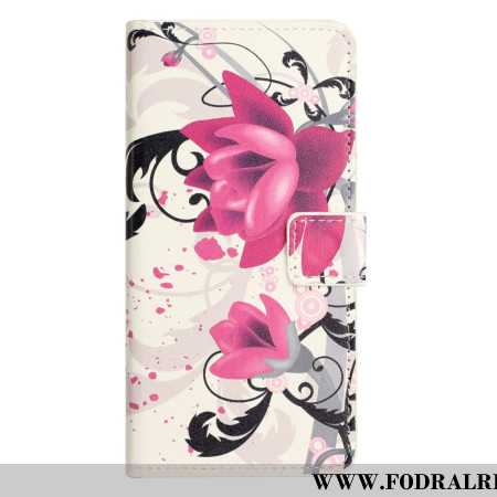 Läderfodral Xiaomi Redmi Note 14 Pro Plus 5g Telefonfodral Lotusblomma