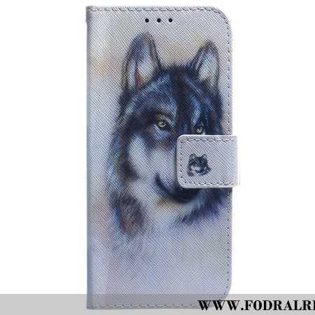 Läderfodral Xiaomi Redmi Note 15 5g Telefonfodral Akvarellvarg