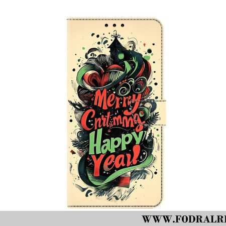 Läderfodral Xiaomi Redmi Note 15 5g Telefonfodral Julgraffiti