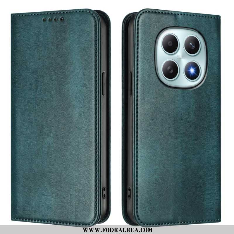 Läderfodral Xiaomi Redmi Note 15 5g Telefonfodral Retro Med Rfid-blockering