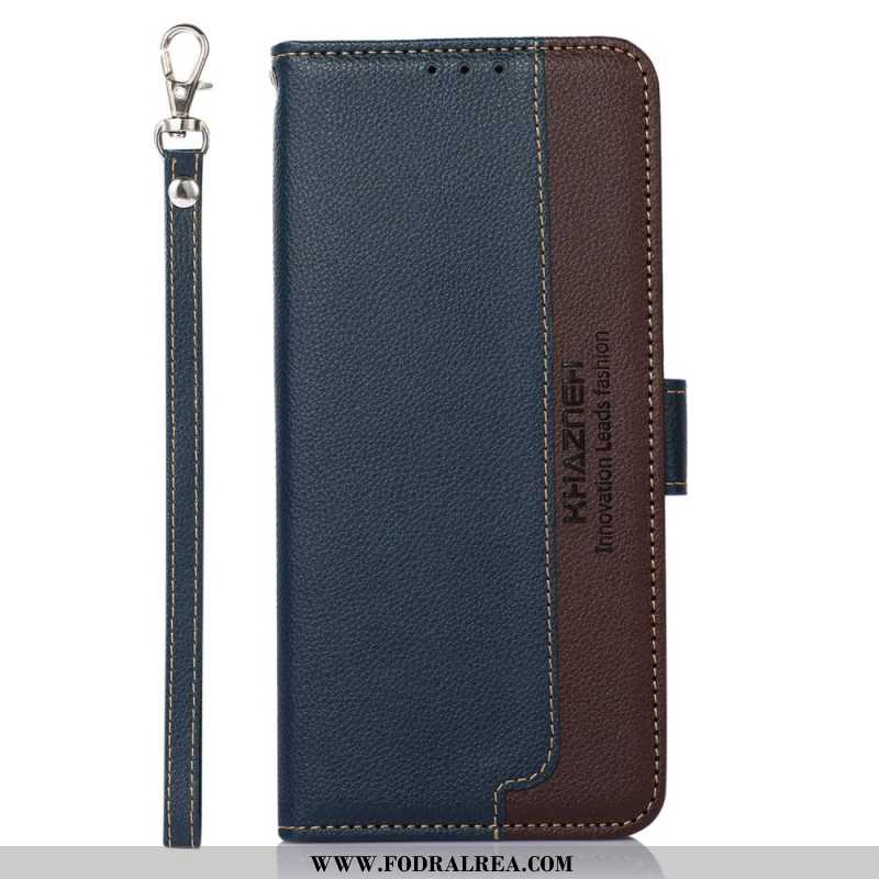 Läderfodral Xiaomi Redmi Note 15 Pro Plus 5g Telefonfodral Tvåfärgad Khazneh