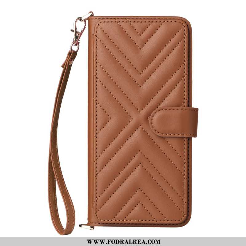 Läderskal Fodral Oppo Reno 13 Pro 5g Axelrem I Retrodesign