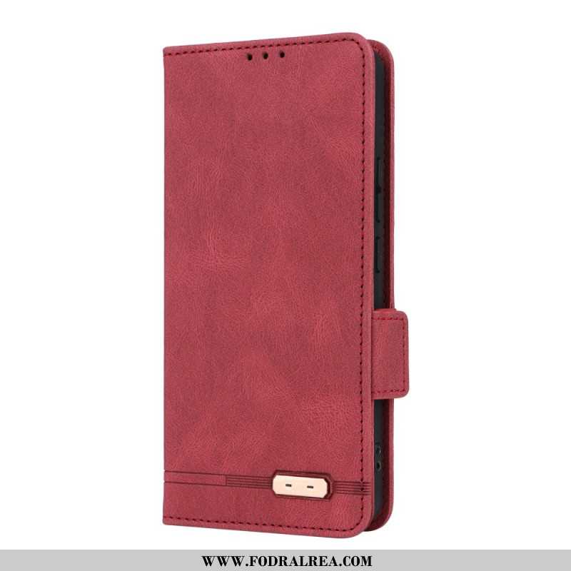 Läderskal Fodral Oppo Reno 13f 4g / 5g / 13 Fs 5g Retrodesign