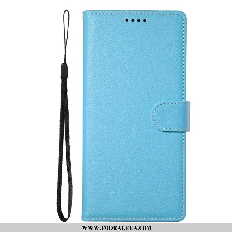 Läderskal Fodral Oppo Reno 14f 5g Enfärgad