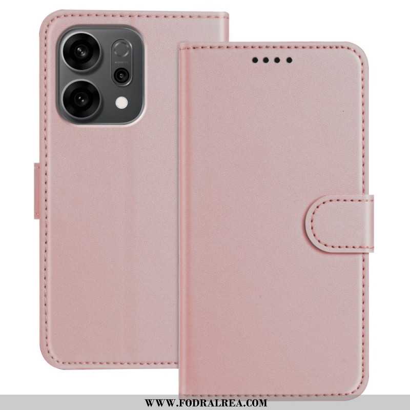 Läderskal Fodral Oppo Reno 14f 5g Sömnad