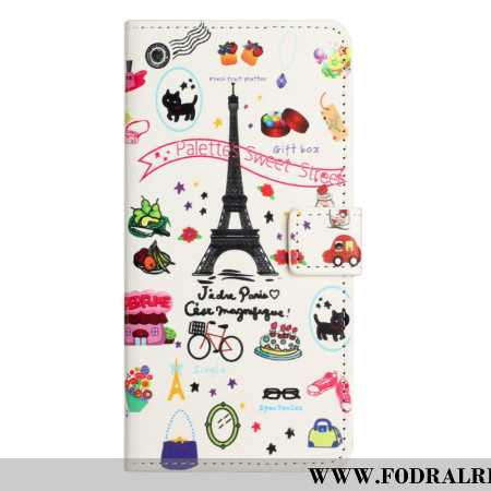 Läderskal Fodral Samsung Galaxy A17 4g / 5g Jag Älskar Paris