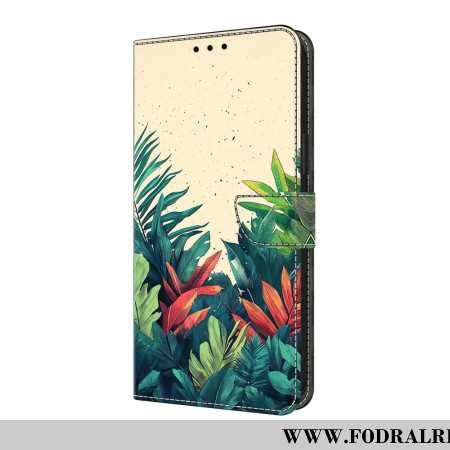 Läderskal Fodral Samsung Galaxy A17 4g / 5g Löv