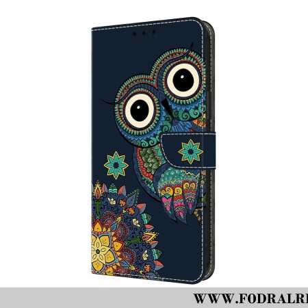 Läderskal Fodral Samsung Galaxy A17 4g / 5g Mandalauggla