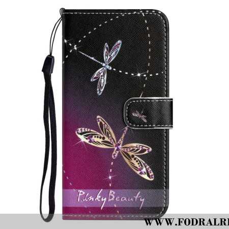 Läderskal Fodral Samsung Galaxy A17 4g / 5g Trollsländor